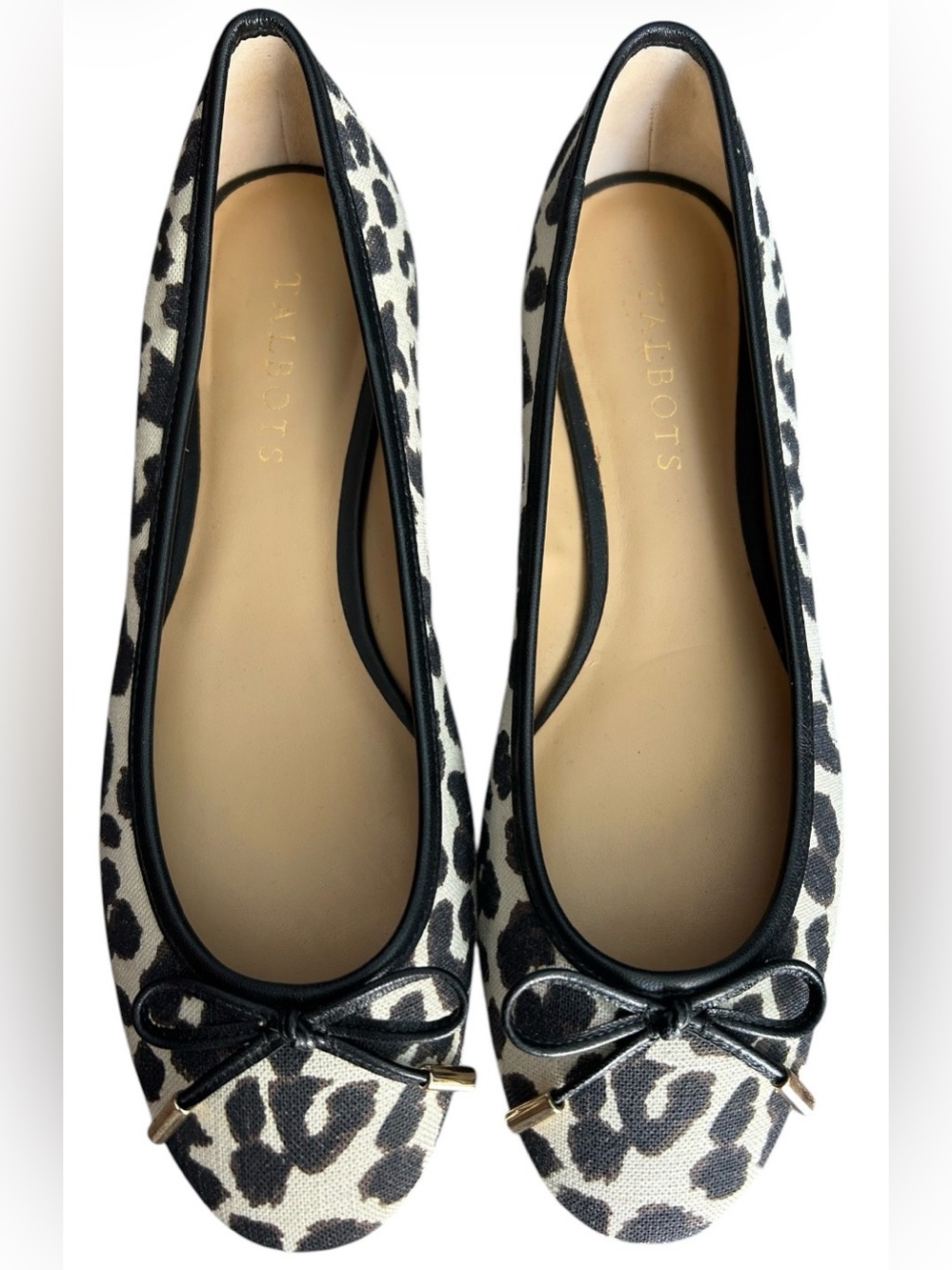 Talbots Olympia Leopard Print Ballet Flats - Size 7.5
